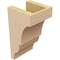 Ekena Millwork 5"W x 5"D x 10"H Wide Asheboro Rough Cedar Woodgrain TimberThane Corbel, Primed Tan CORUR05X05X10ASHRCPR - alternate 3